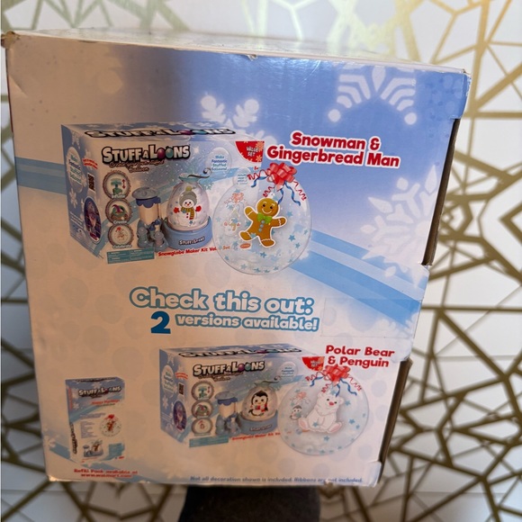 NIB StuffALoons Holiday Snowglobe Maker Kit Value Set (Polar Bear & Penguin) - Picture 5 of 5